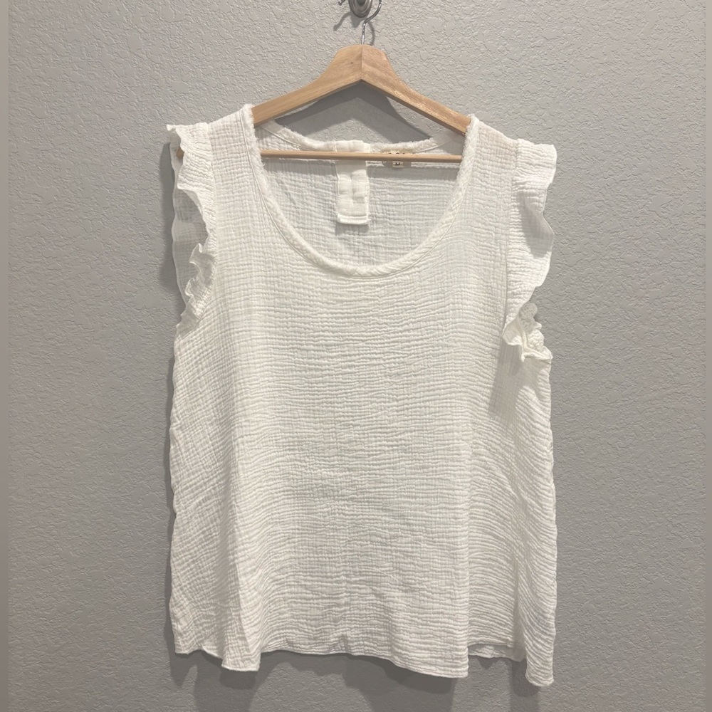 * POL • Short sleeve gauze top